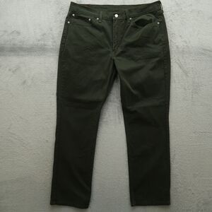 Levi's 514 Jeans Mens Size 38x32 Green Straight Leg Stretch Denim Pants